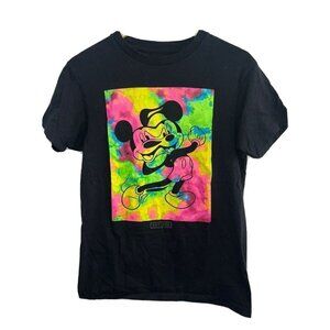 Disney Collection X Neff Mickey Mouse Watercolor  Tie Dye T Shirt Psychedelic  X